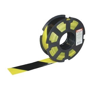 Afspærringsbånd PE 50mmx500m gul/sort